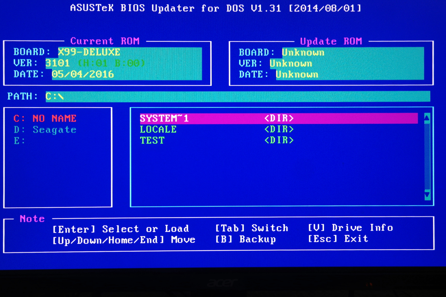 How To Install Bios Update .rom